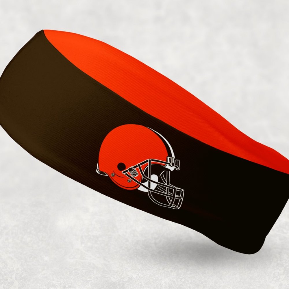 2 Pack - NEW - Reversible Cleveland Browns Headband
